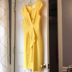 Sunshine yellow mid-length dress